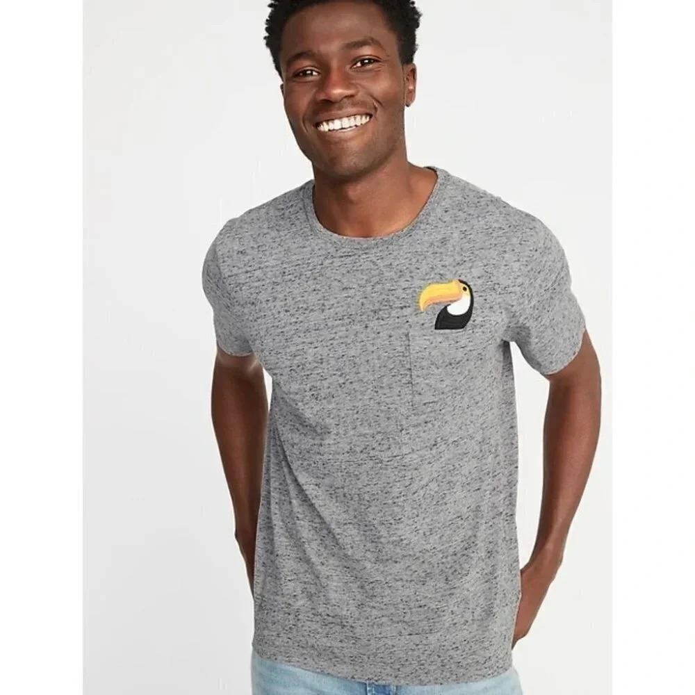 Old Navy - Soft Washed Grey Toucan T-shirt